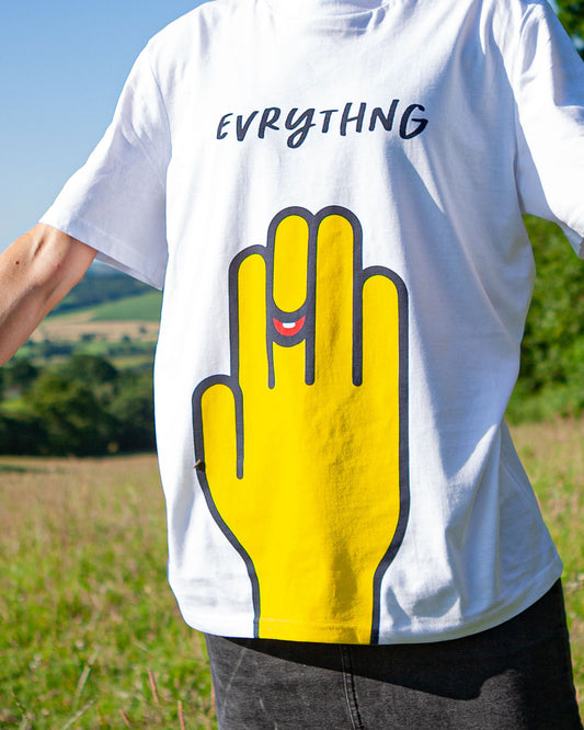 The OG Evrythng Big Yellow Hand Tee - Medium Only